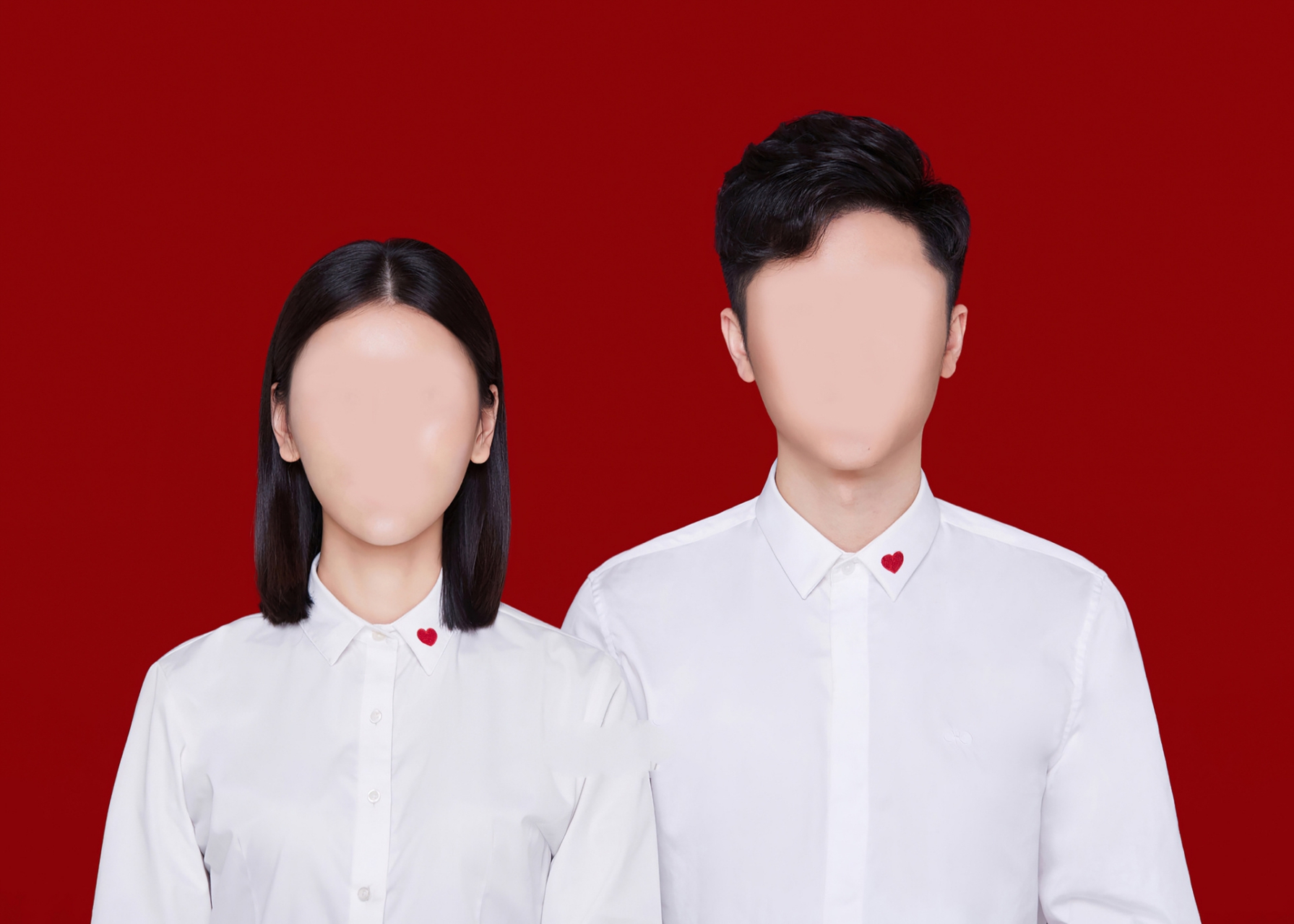 最美结婚登记照模板来了 换模板修图 再也不用担心结婚照不好看了