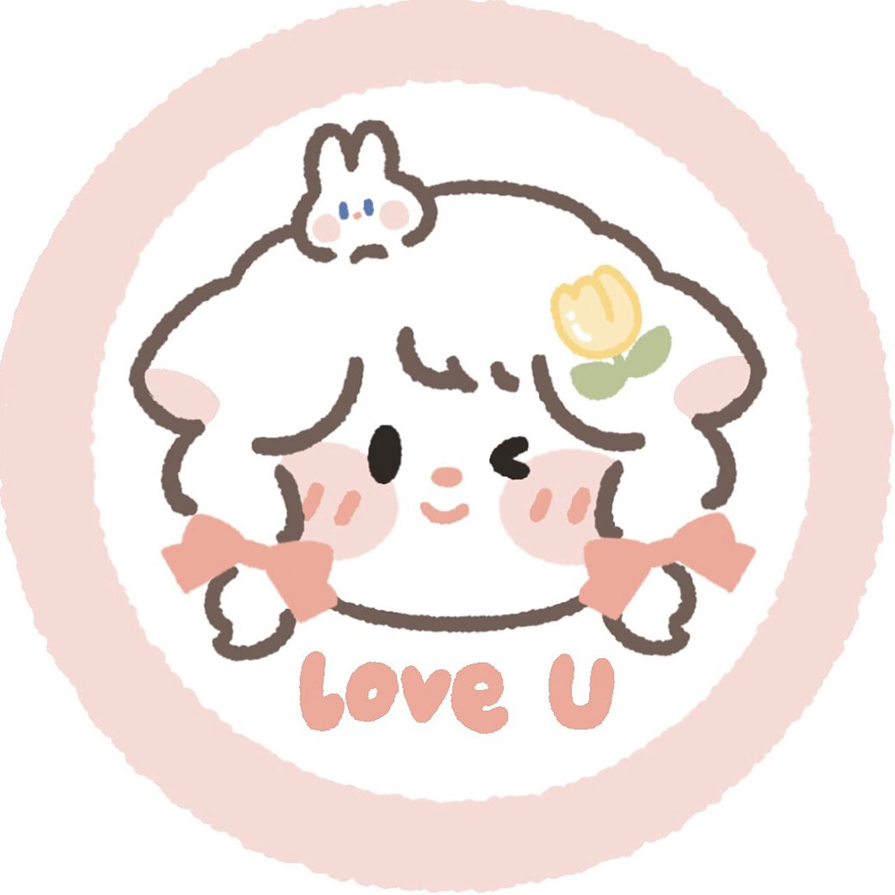 q版小羊头像也来啦 可以和闺蜜or对象一起用的q版头像 #头像# #搞怪