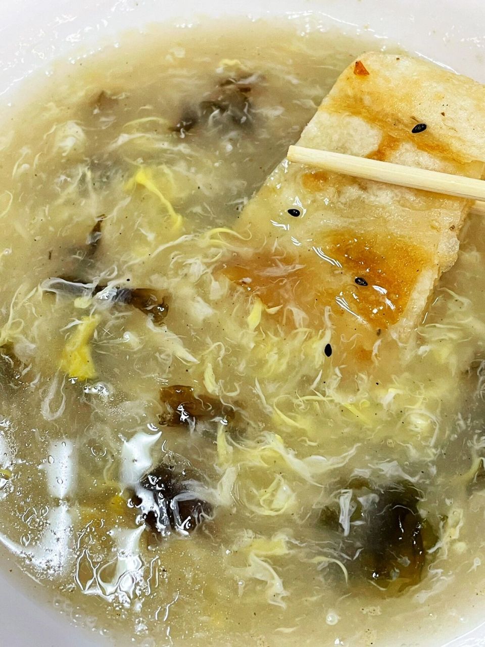 03一碗老母鸡汤77油饼 就轻松搞定早餐啦75157515 饼泡汤