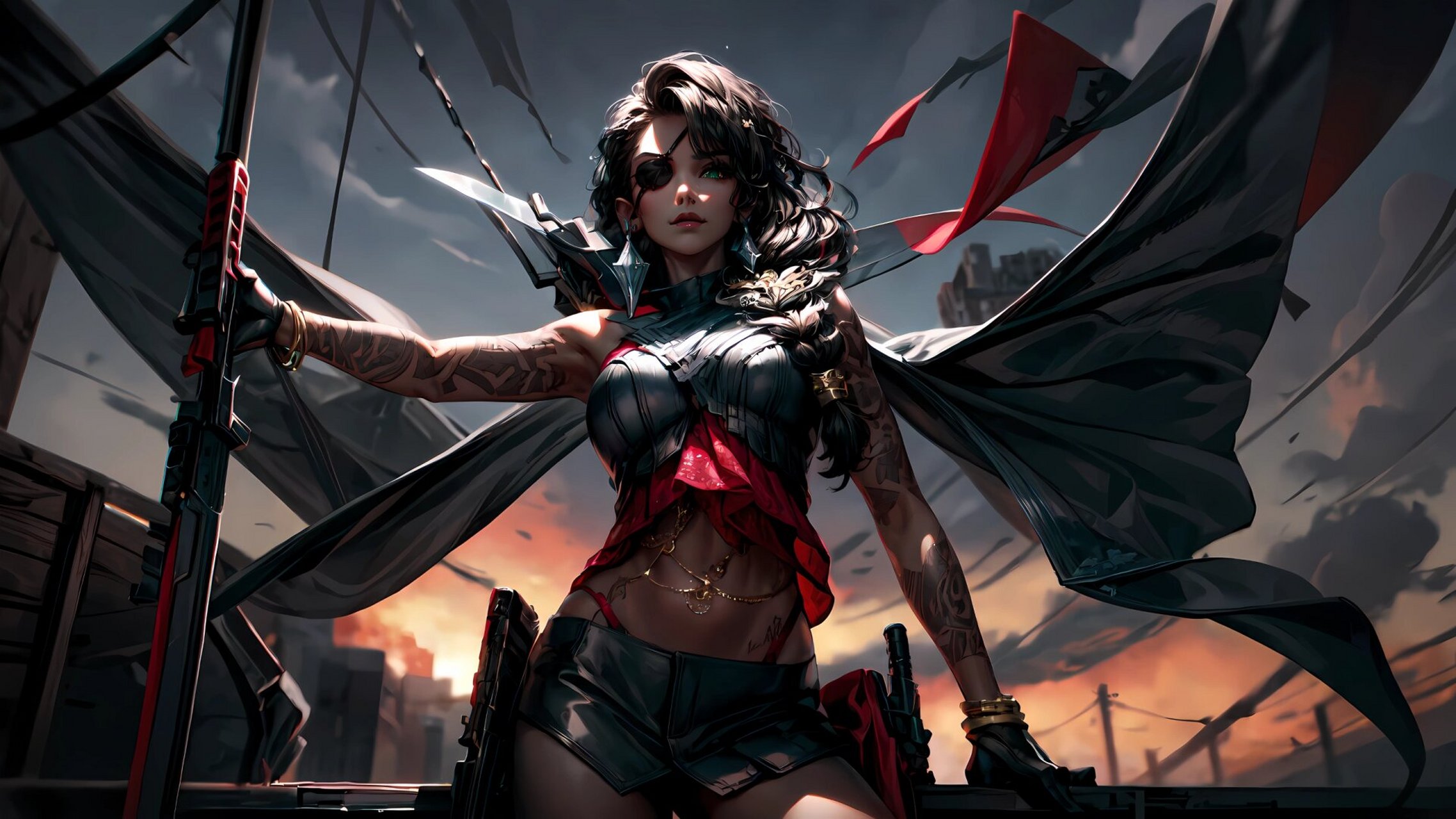 lol 沙漠玫瑰 莎弥拉 4k电脑壁纸 莎弥拉来咯 软件:stable diffusion