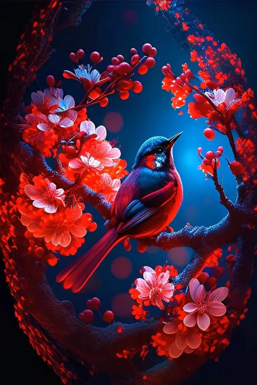 一组喜鹊报喜图片分享给大家,祝友友们好运连连,喜事不断,友友们晚安