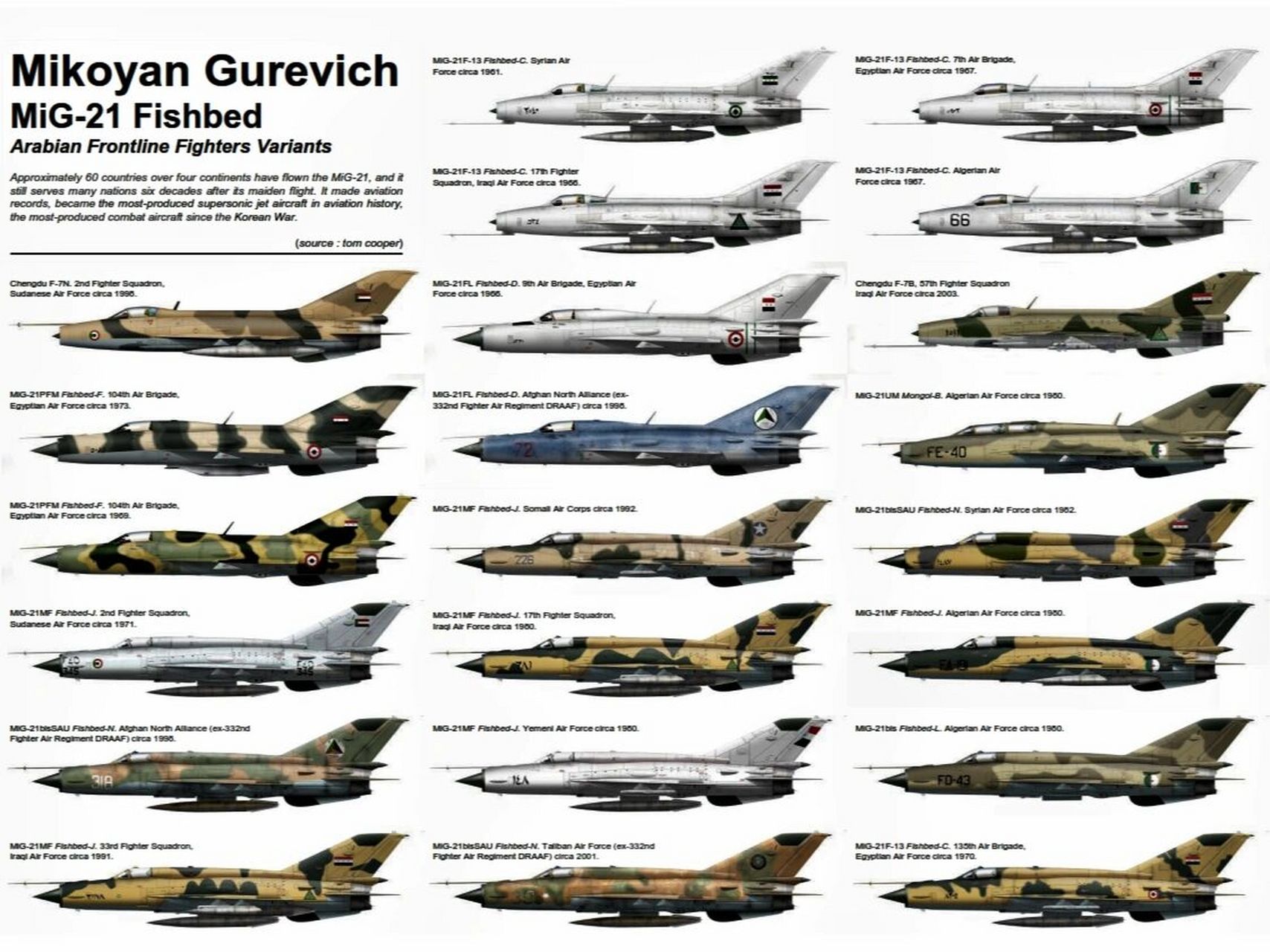 用过都说好,纵横亚非拉的米格21   四大洲大约60多个国家的空军使用过