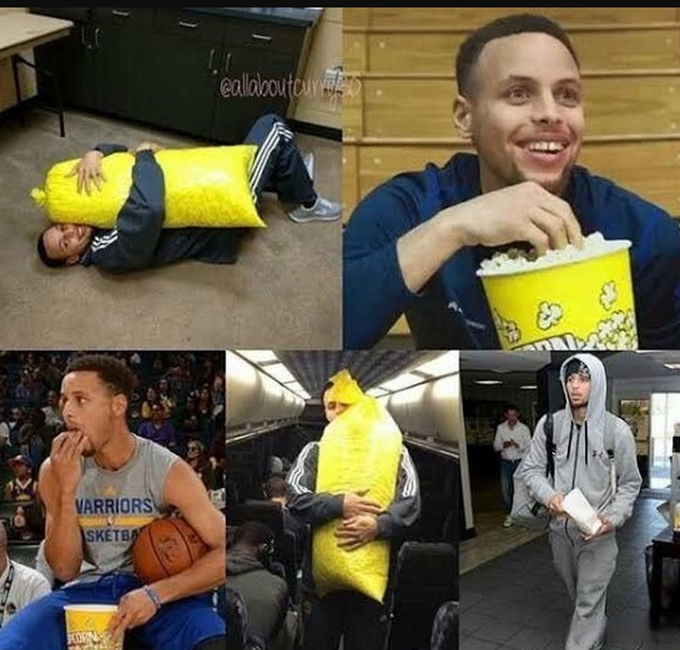 库里爆米花专家     快船新球馆的食品制作团队邀请库里对场馆内的爆