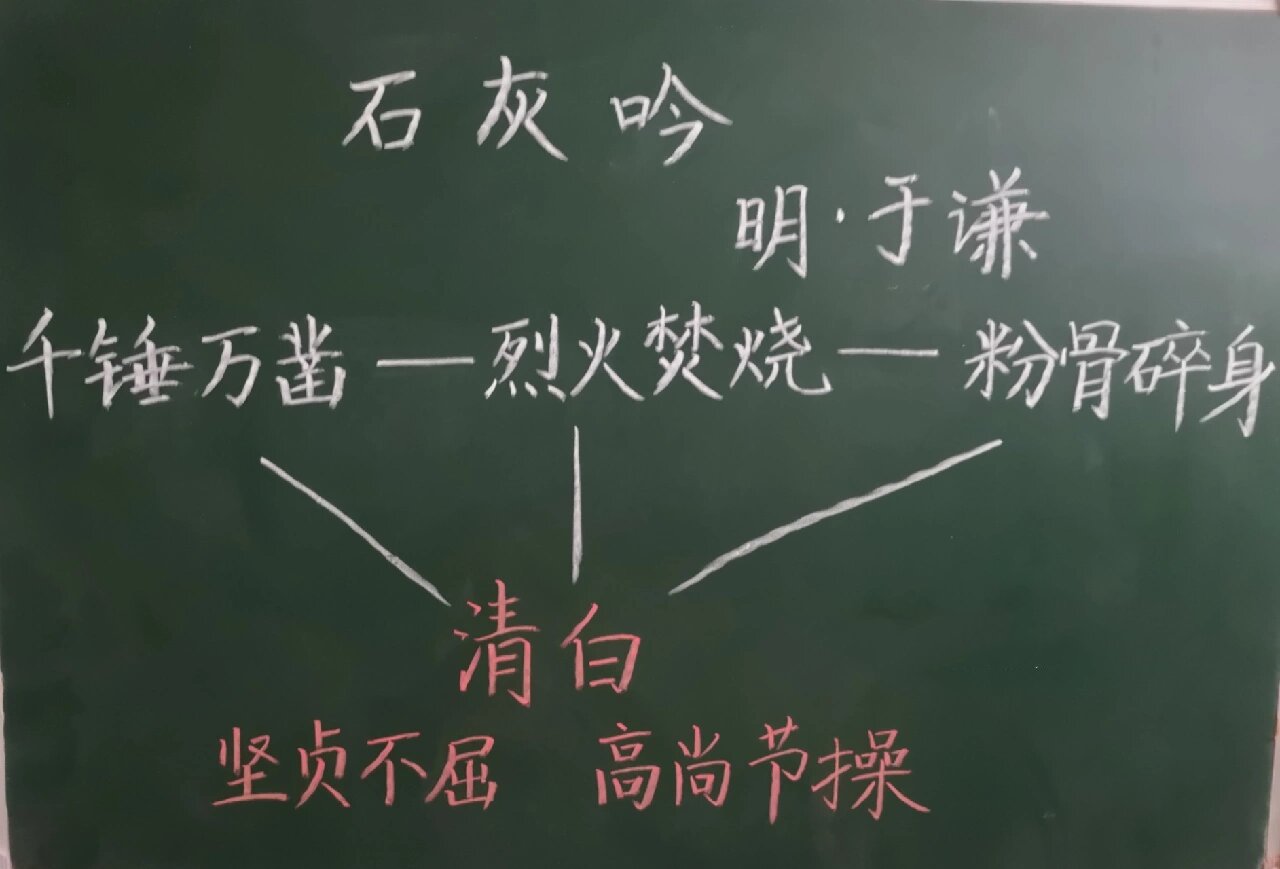 古诗三首《马诗》《石灰吟》《竹石》板书