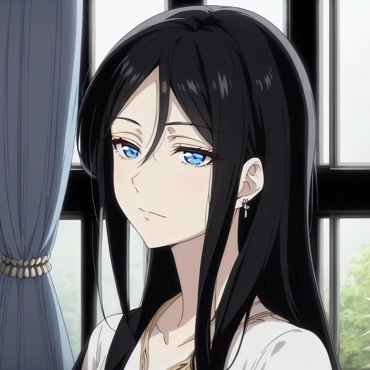 动漫黑长直头像(n) #ai绘画有点东西# #头像# #漫画头像# #动漫头像