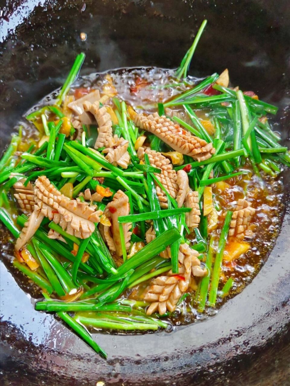 韭菜炒腰花 猪腰只能接受这样吃,其它的做法都觉得好腥,小伙伴们有没