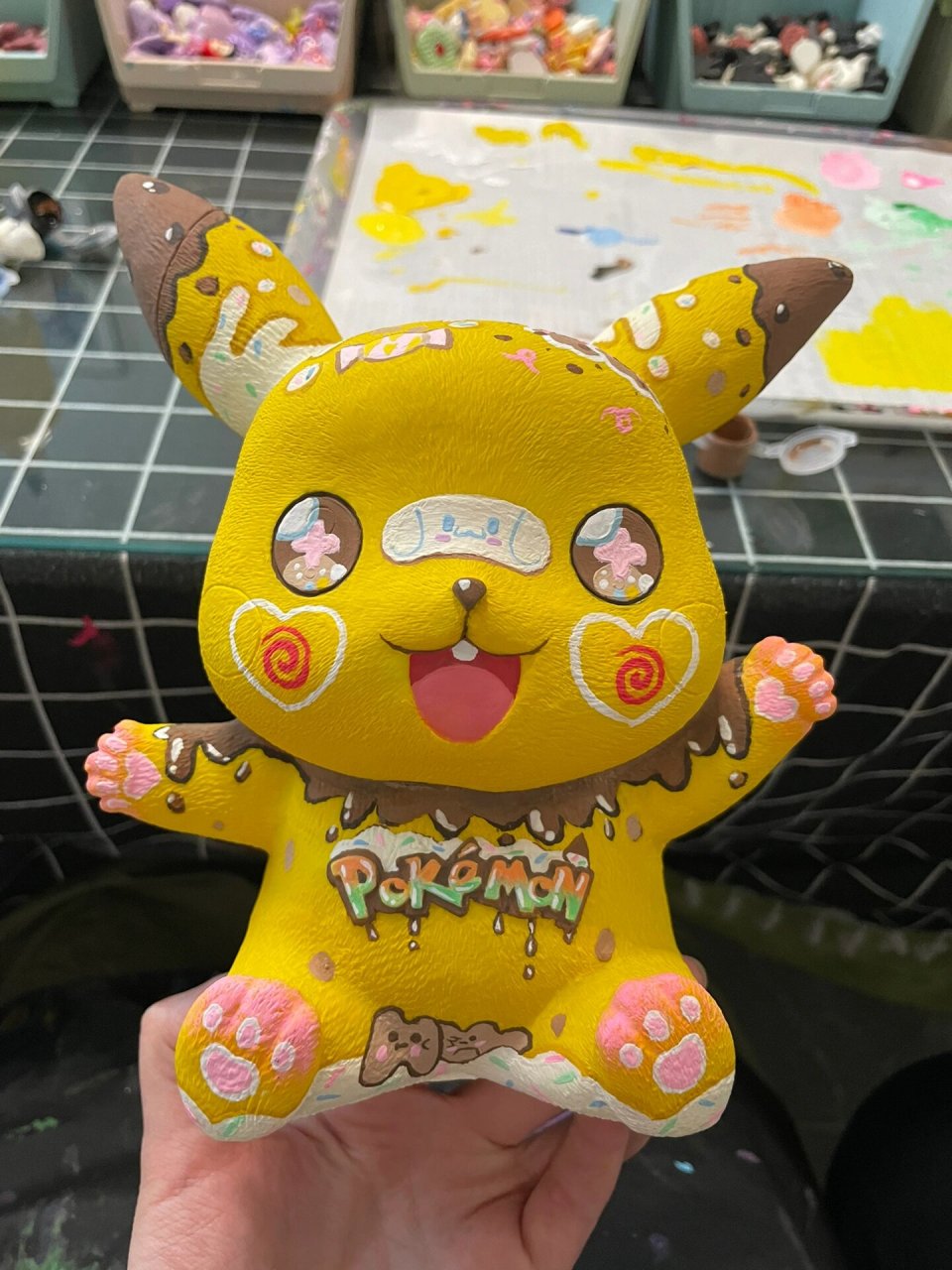 diy皮卡丘石膏娃娃!