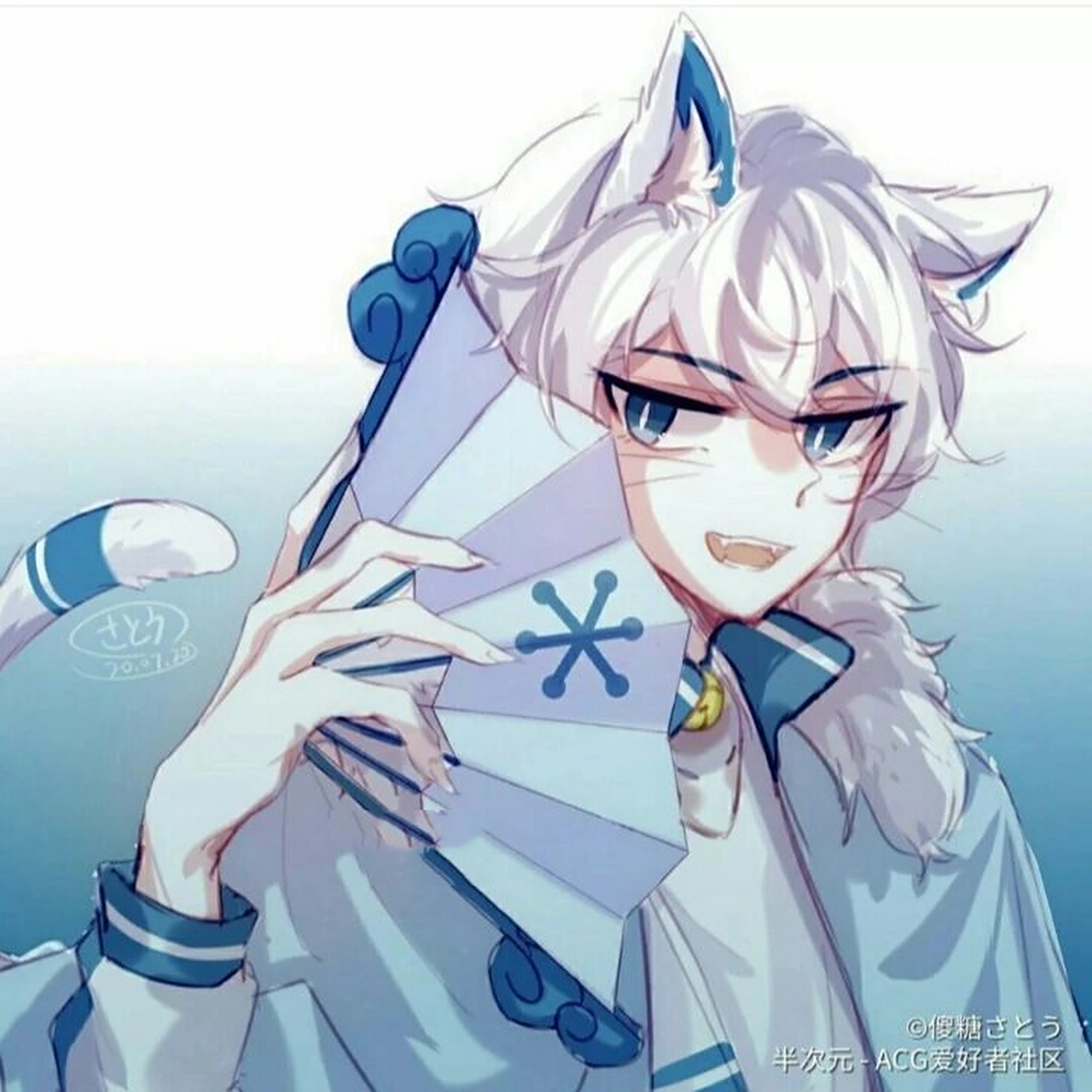 喜羊羊与美羊羊拟人化图片04 高冷帅气vs甜美活泼 我要问我的一个