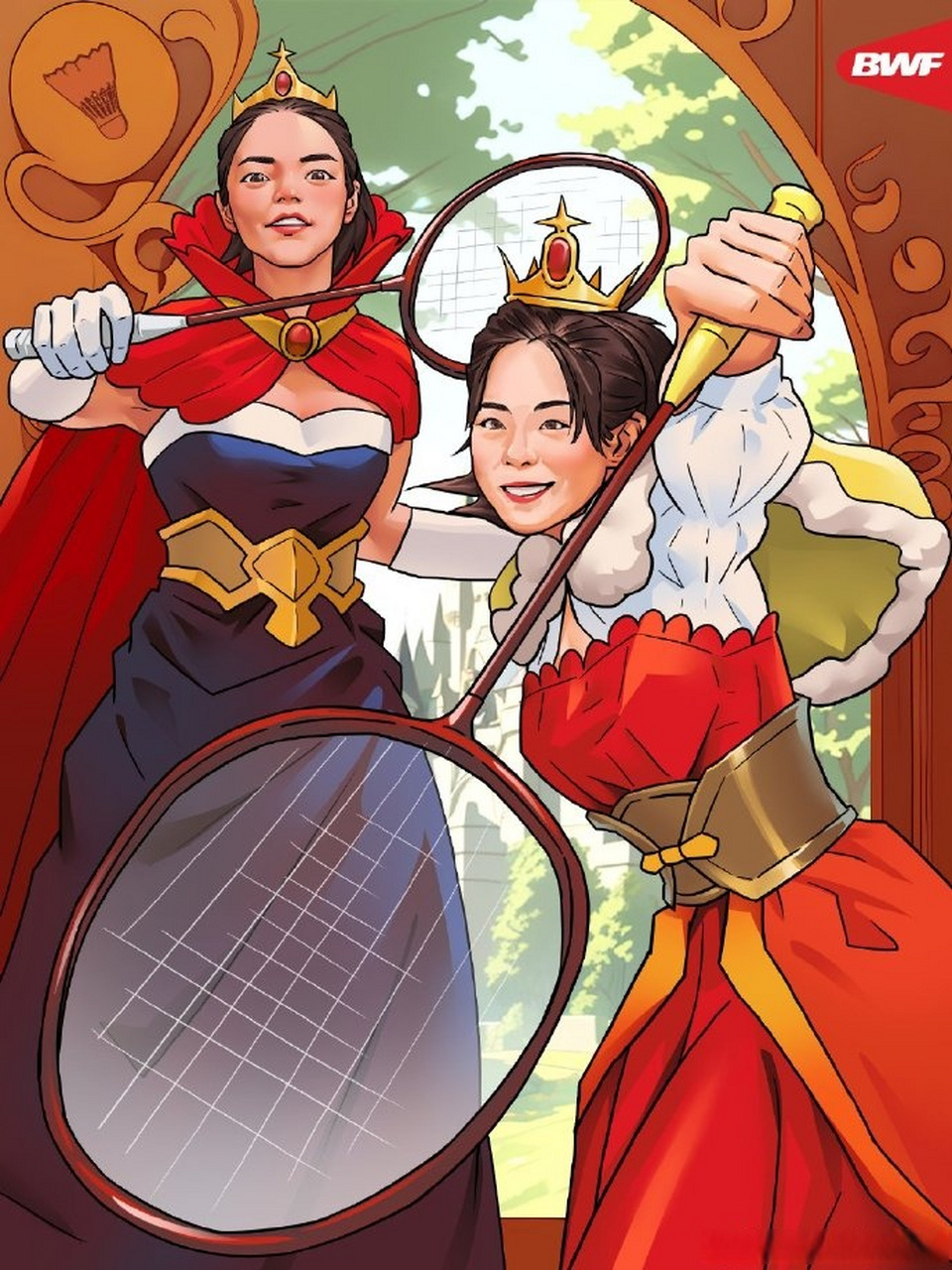 球世锦赛#    凡晨组合童话形象,希望这次世锦赛陈清晨贾一凡卫冕成功