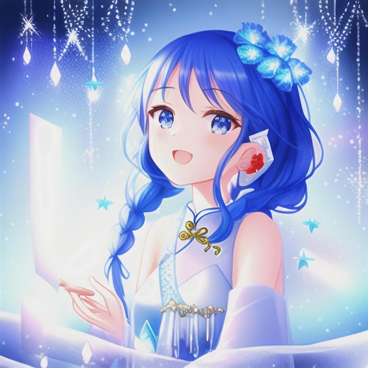 这画是用了亿点点魔法吧 动漫少女 二次元 元气少女 我又来送图啦