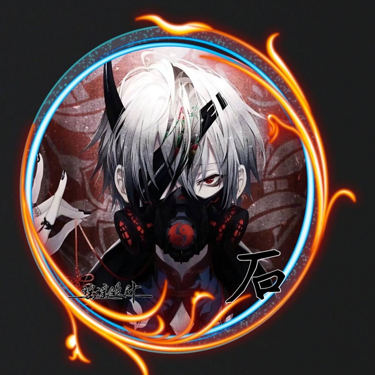 黑暗系男生姓氏头像 #姓氏头像# #专属姓氏头像# #男生头像# #漫画