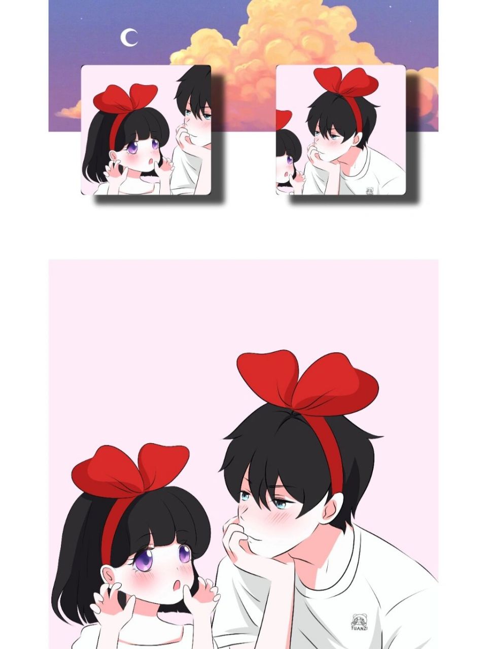 回到家还不是要戴蝴蝶结96 男生参考折木奉太郎 #动漫头像# #情头