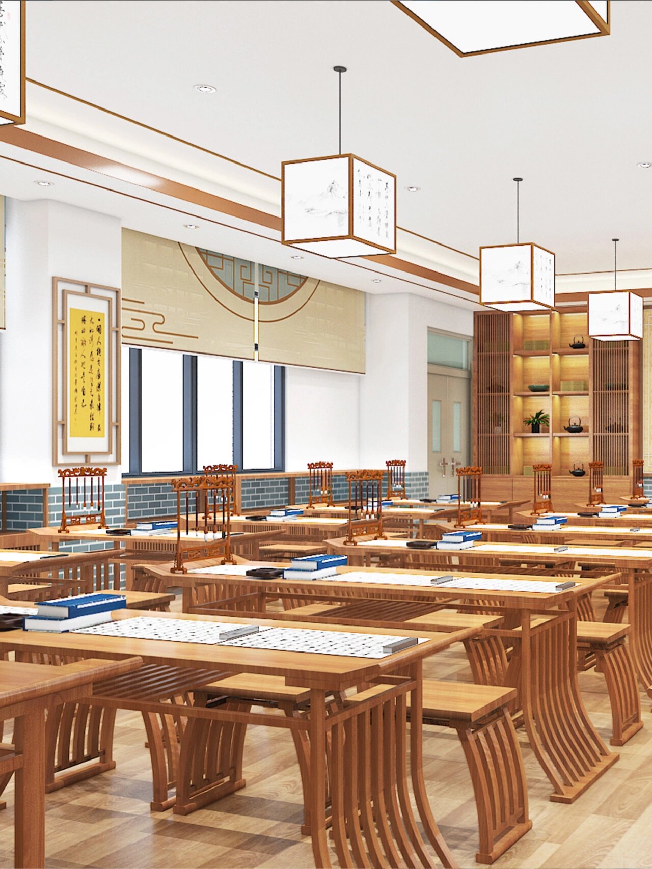 🤩小学古色古香的书法教室,领略书香墨韵