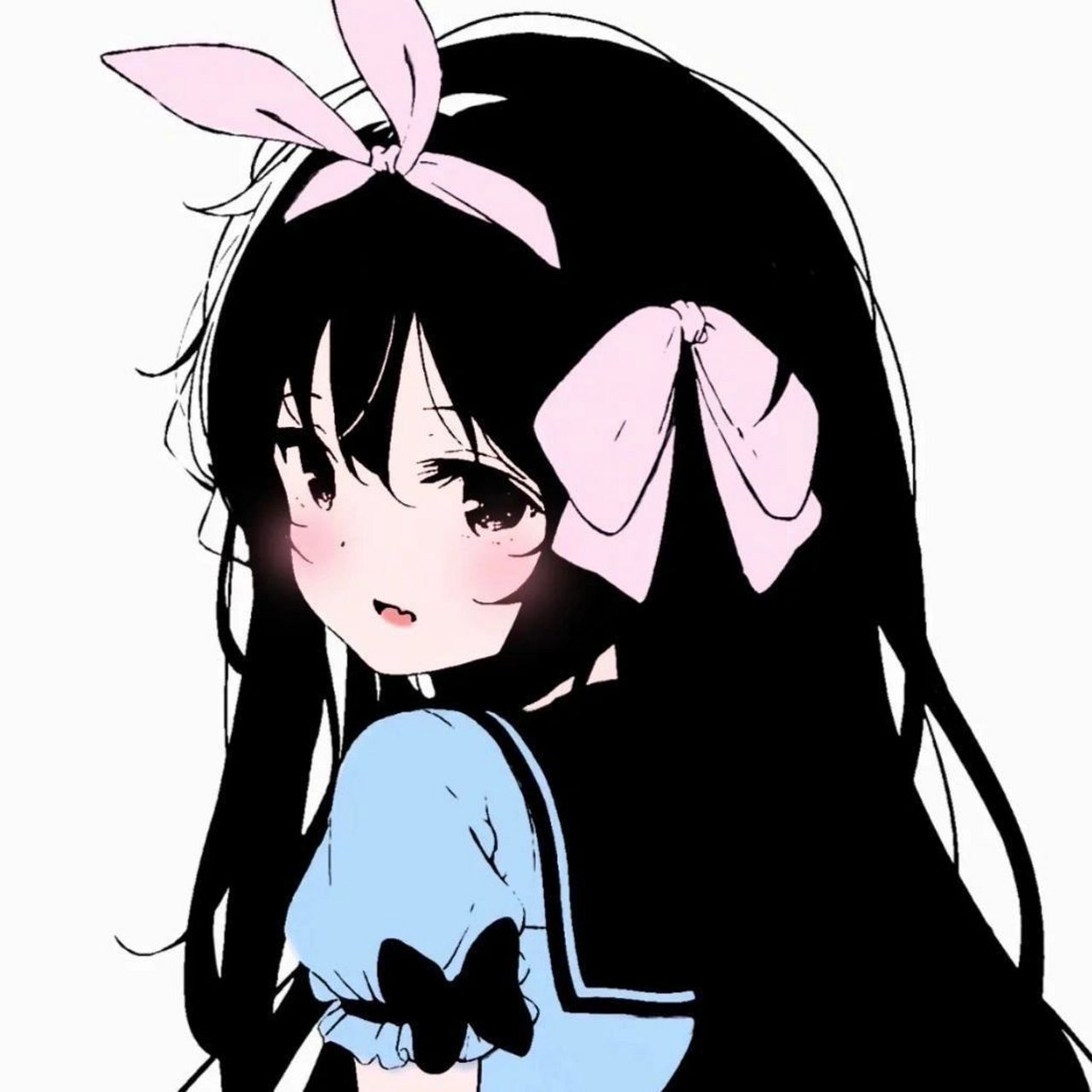 头像]动漫女头 黑色头发         @"pastry-芸桉0493 @"柚茶お_ty