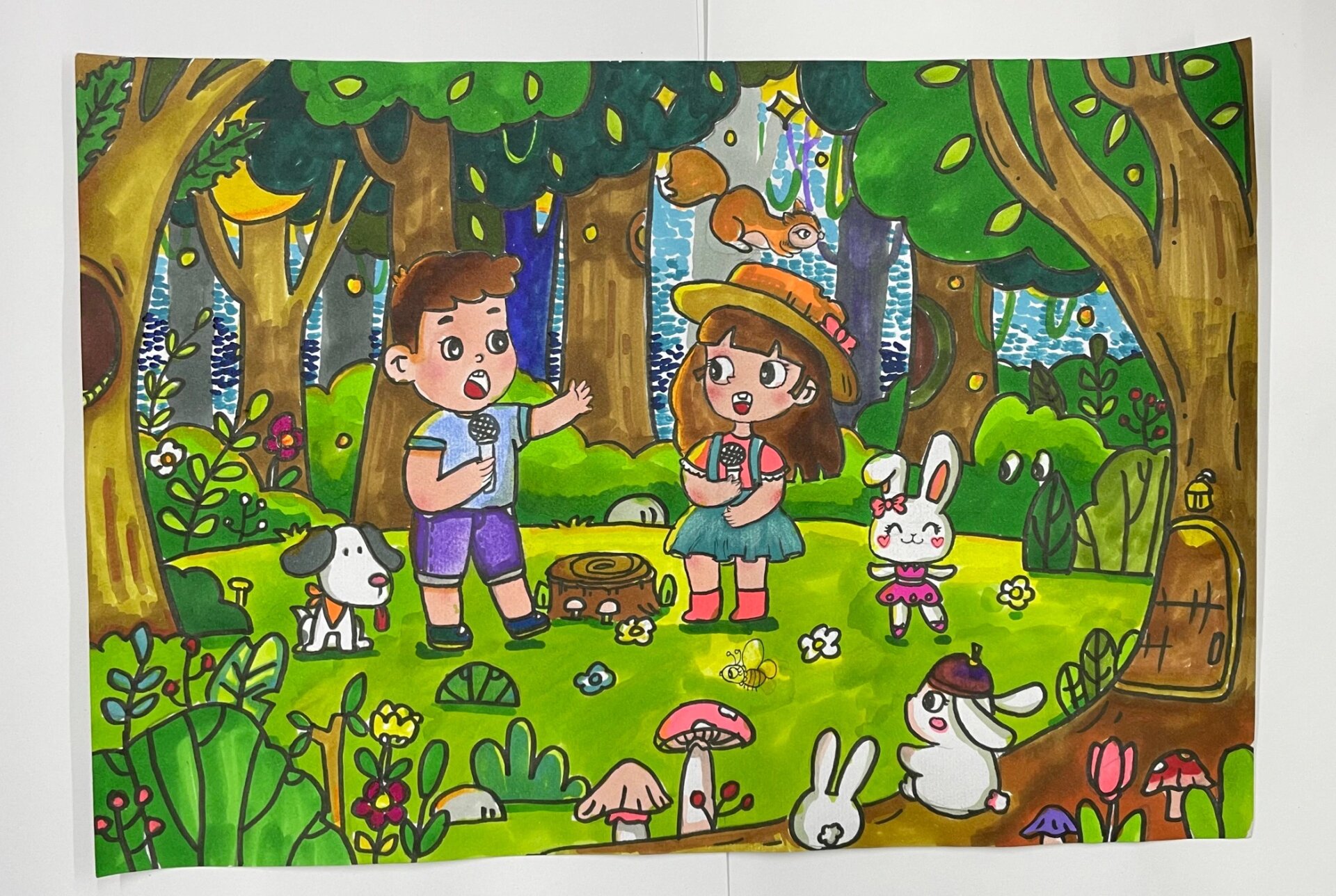 八级儿童画参考