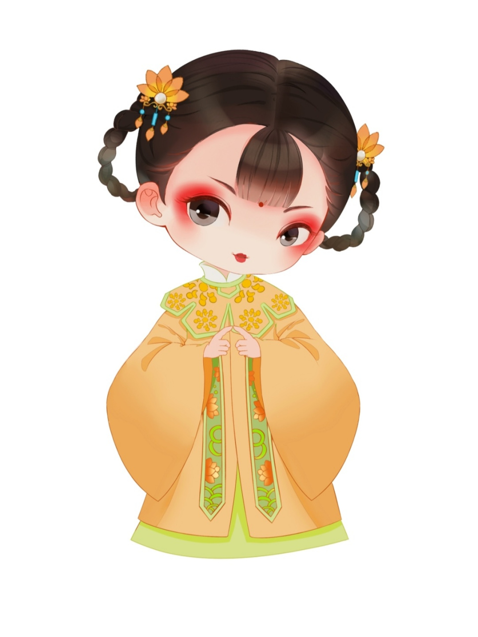 q版古风人物|汉服小姐姐 每天都要尽我所能的快乐呀 禁商用,禁二改