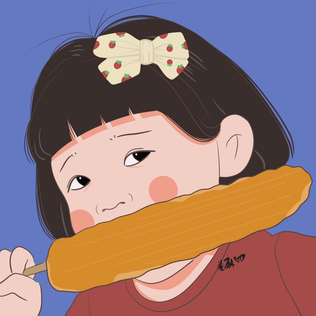 插画 | 头像 | 吃个大芝士棒子 图片92二改92商用92去签名 搬运