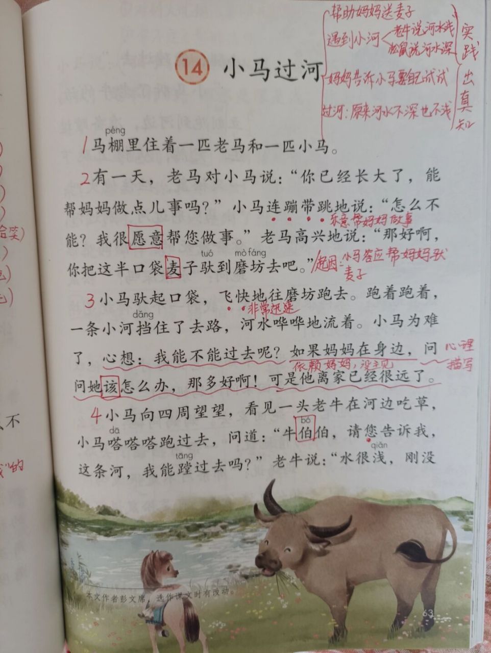 二下语文《小马过河》课堂笔记预习备课 #二年级语文# #教师备课