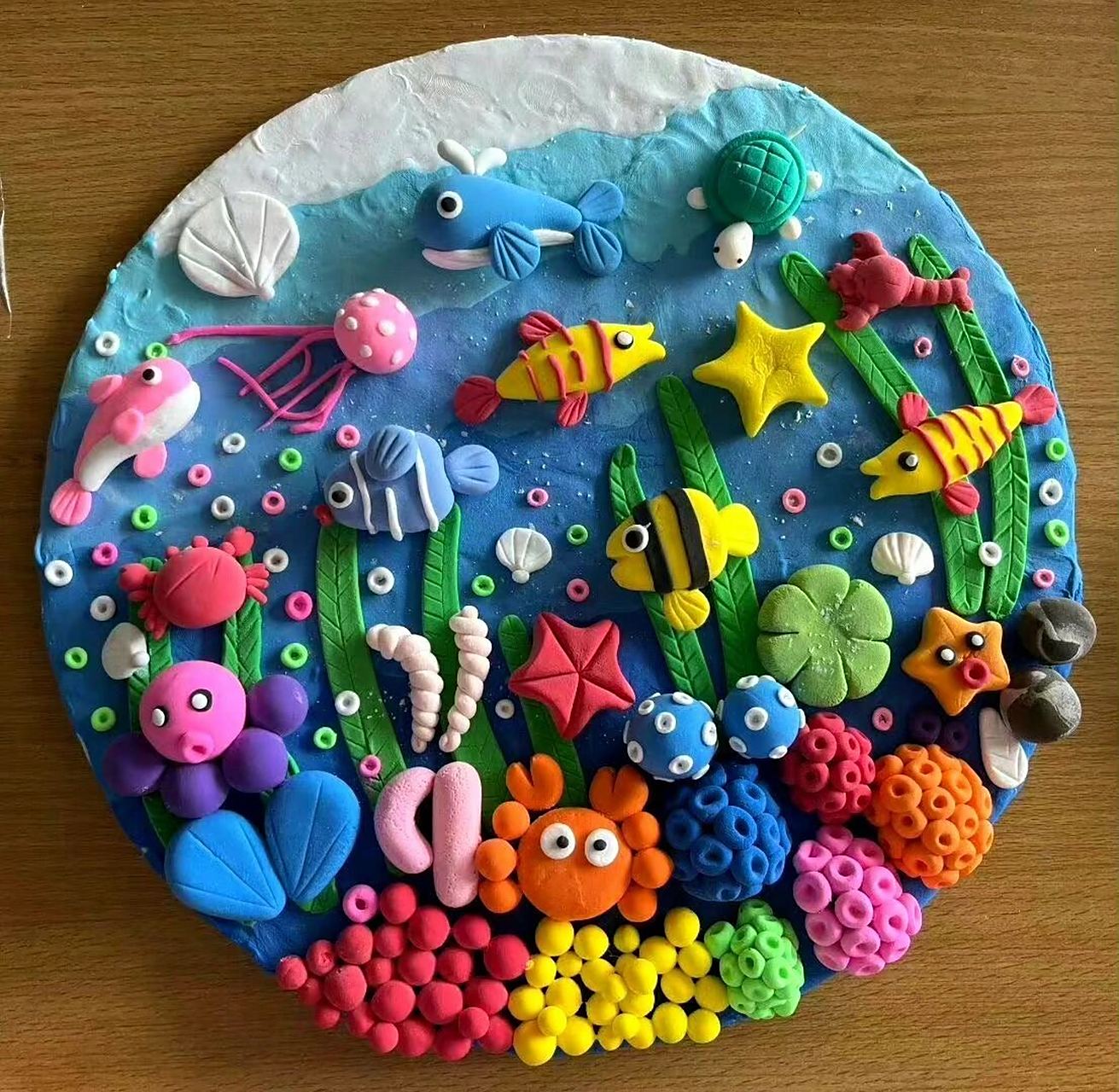 超轻粘土—海底世界 #海底世界# #超轻粘土# #橡皮泥手工制作