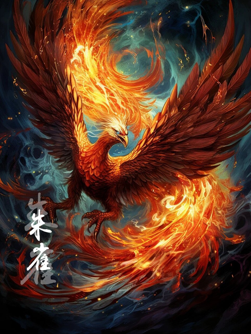 山海经【朱雀】 朱雀,是中国古代神话中的天之四灵之一,源于远古星宿