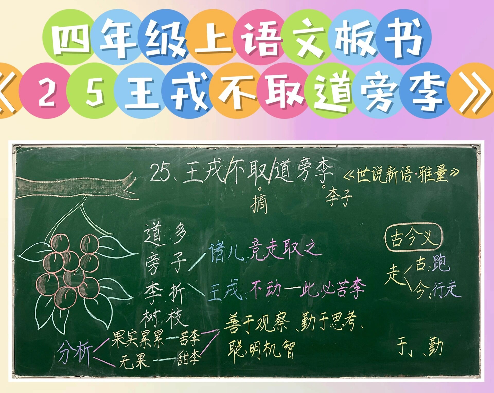 四年级上语文《王戎不取道旁李》