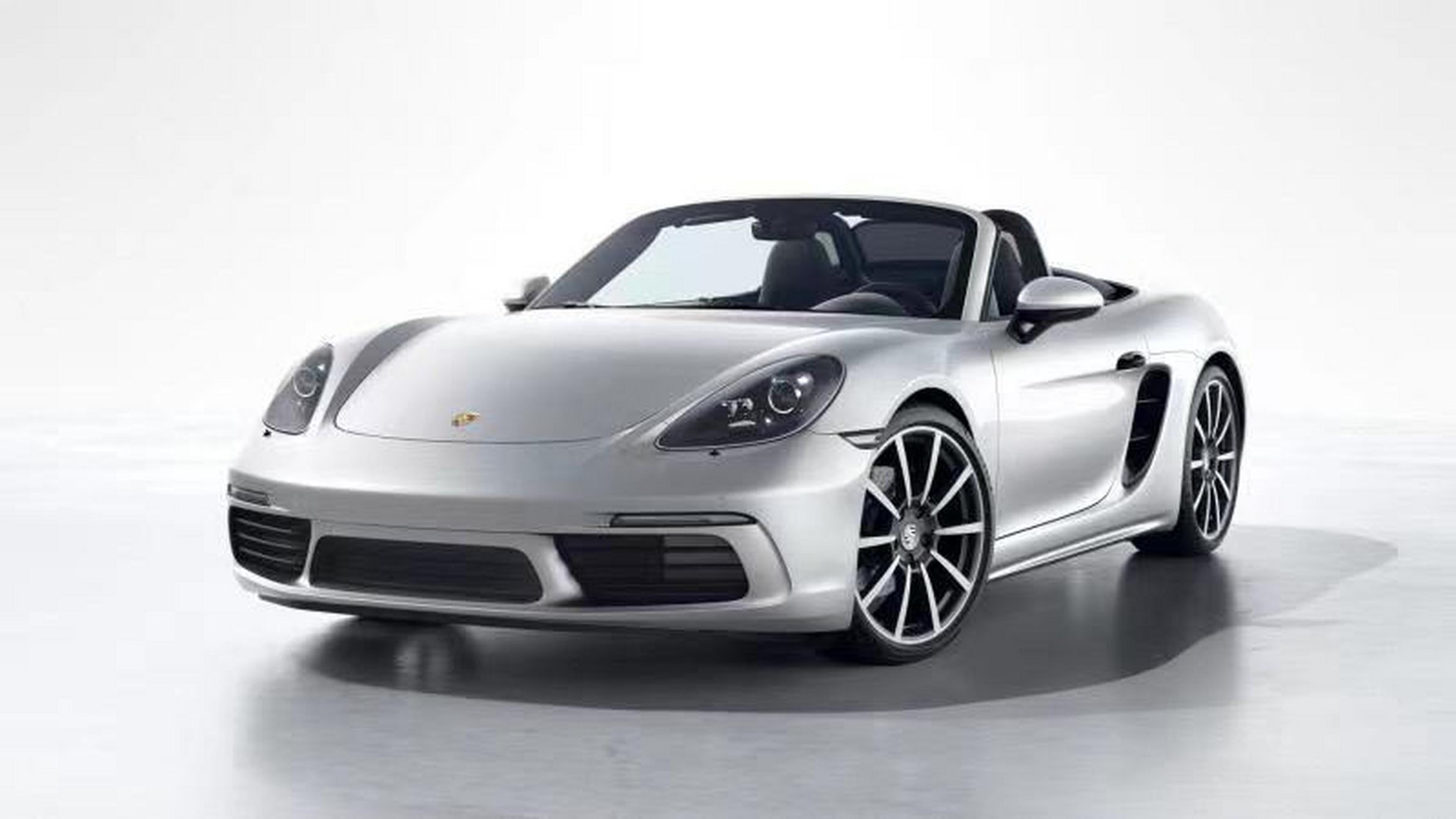 保时捷718 boxster gt银/石墨蓝-蓝顶 现车,可物流到家