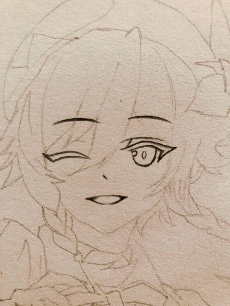 【原神】温迪(手绘过程) 应亲爱的粉丝宝宝要求,温迪来了!