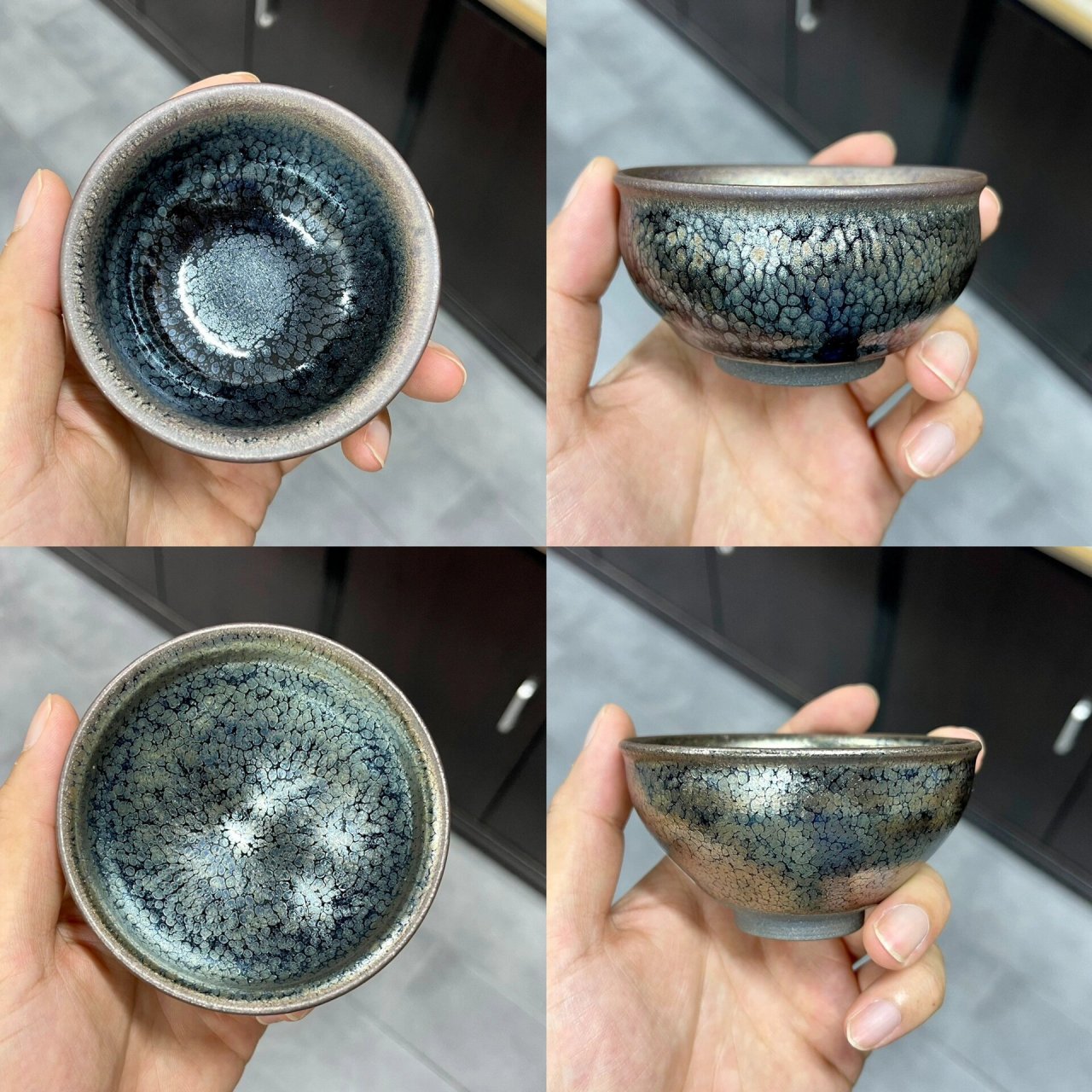 建窑建盏的釉色分类 曜变建盏属于建盏釉面中最独特的存在,现今存世的