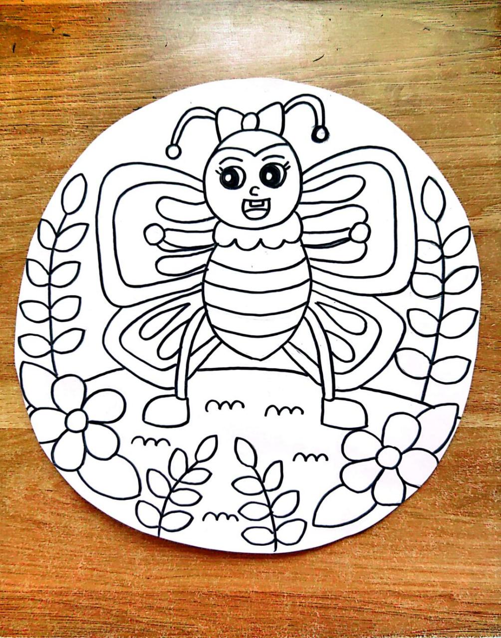 可爱的小蝴蝶#幼儿园美术# #儿童主题画# #简笔画# 临摹樂无恙song