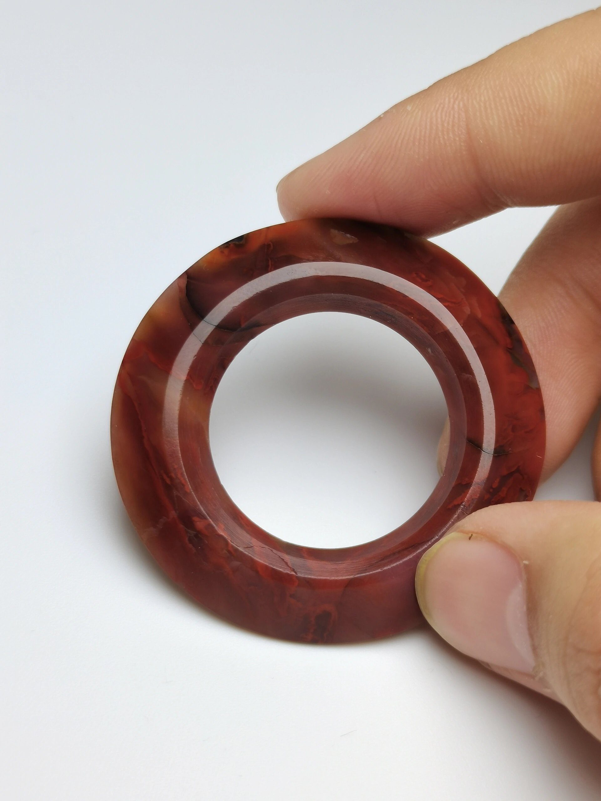 东周遗珍·战国红玛瑙三才环