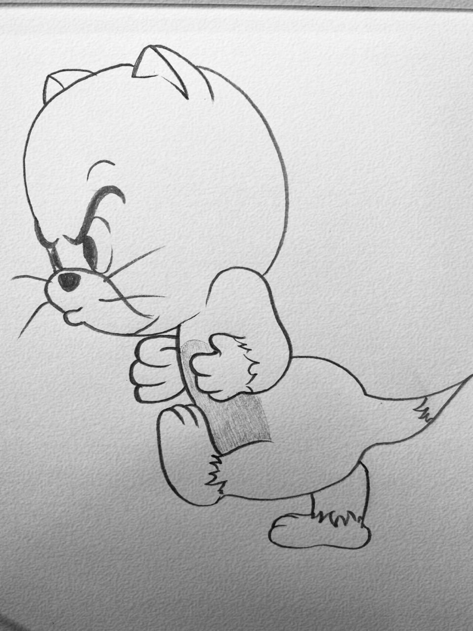 《猫和老鼠》托普斯简笔画