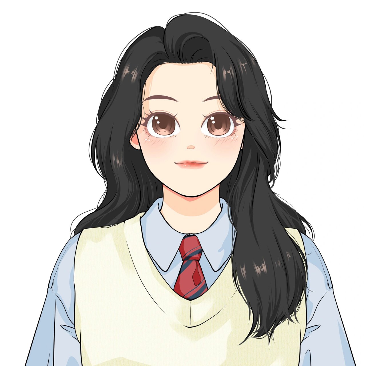 手绘证件照 超可爱头像(附步骤图)!