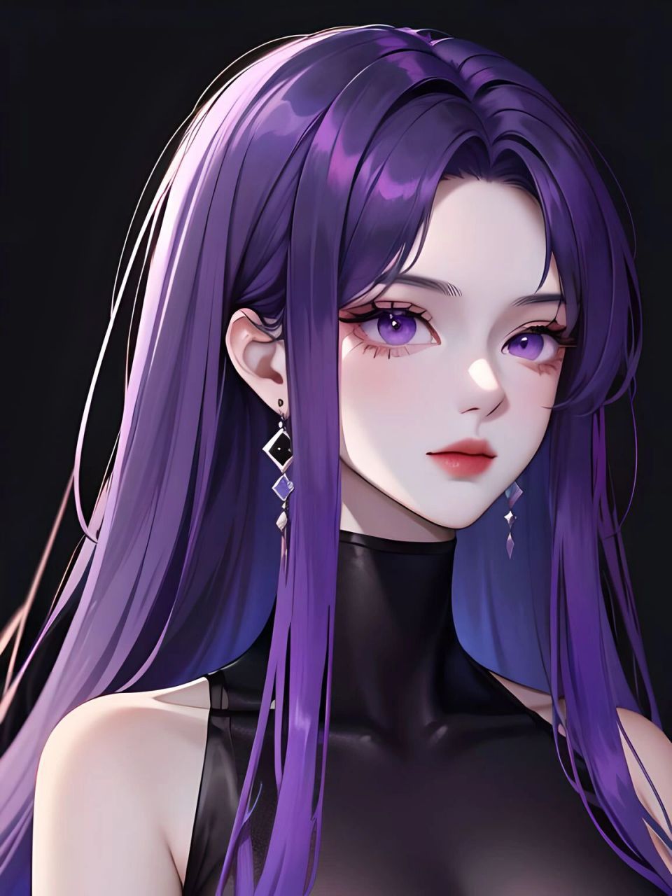 紫发紫瞳御姐|妹妹说紫色很有韵味61御姐头像 紫色系和御姐超搭