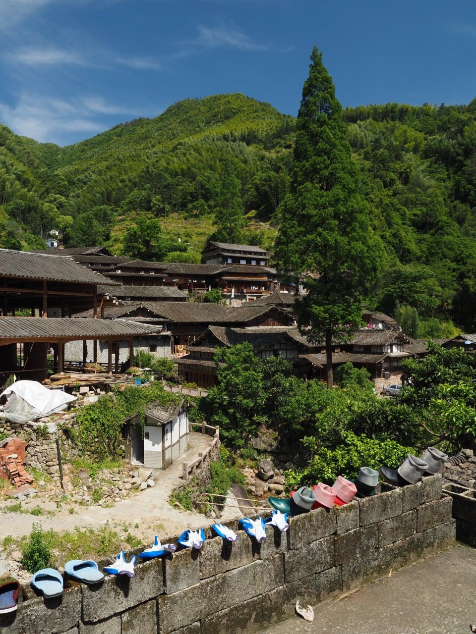 林坑古村落:楠溪江上游的"桃花源" 位于永嘉县北部岩坦镇黄南乡