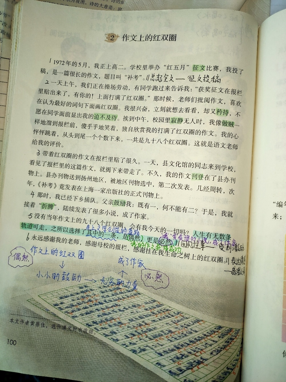 综合性学习:难忘小学生活 阅读材料《老师领进门》《作文上的红双圈》