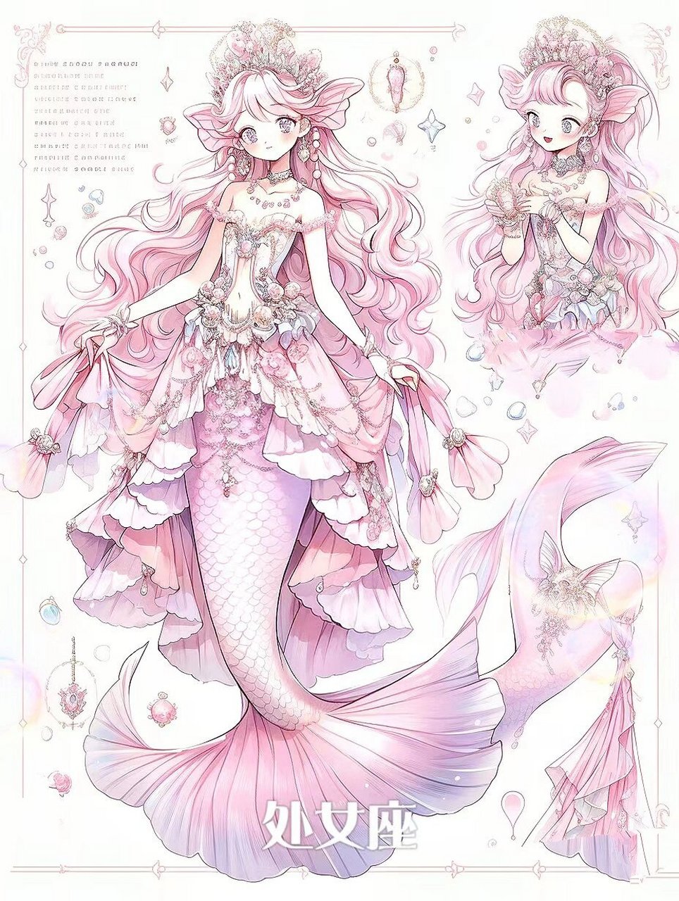 十二星座美人鱼头像