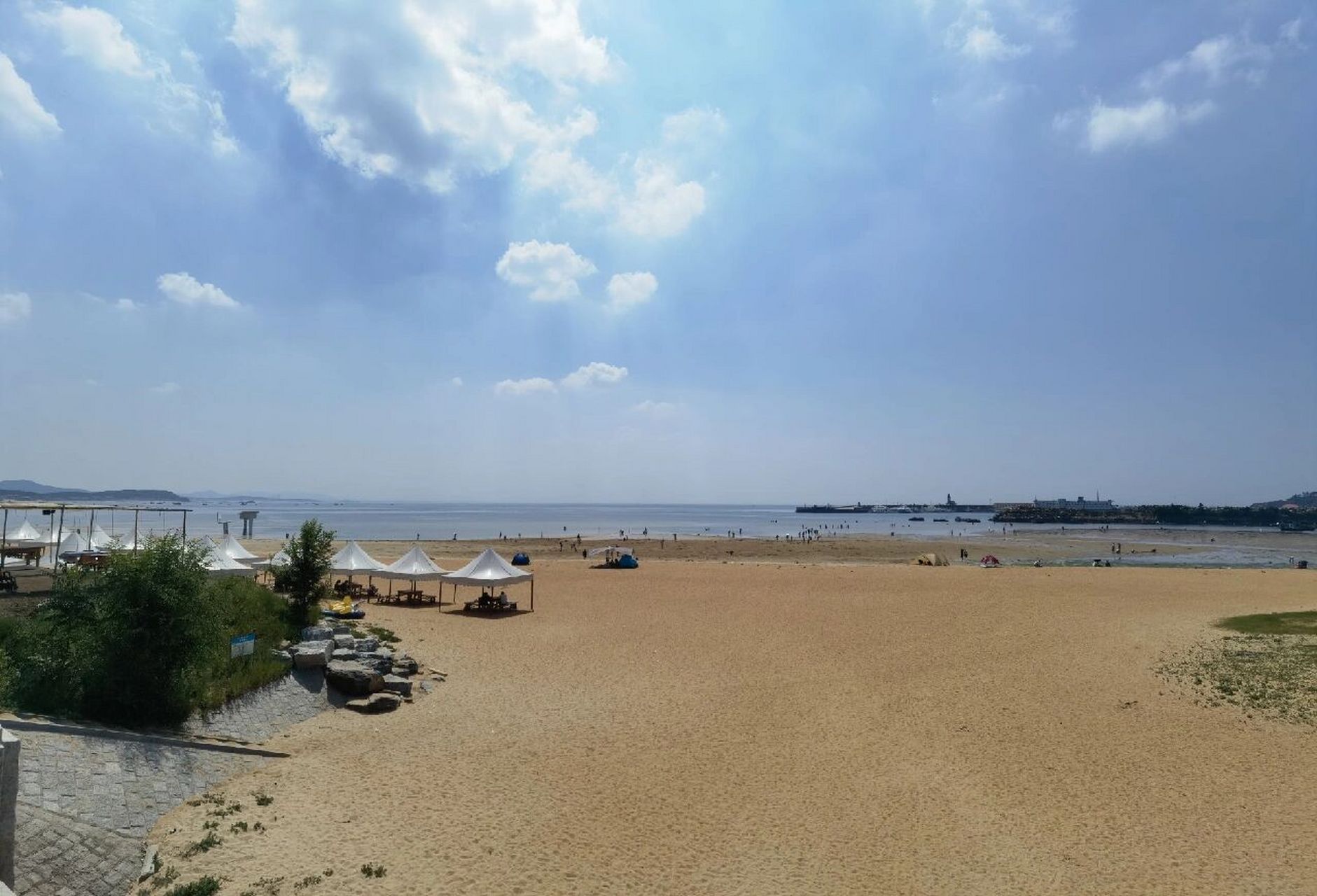 威海小石岛免费赶海区 (定位,潮汐表) 今天太阳太大了,1点12干潮,提前