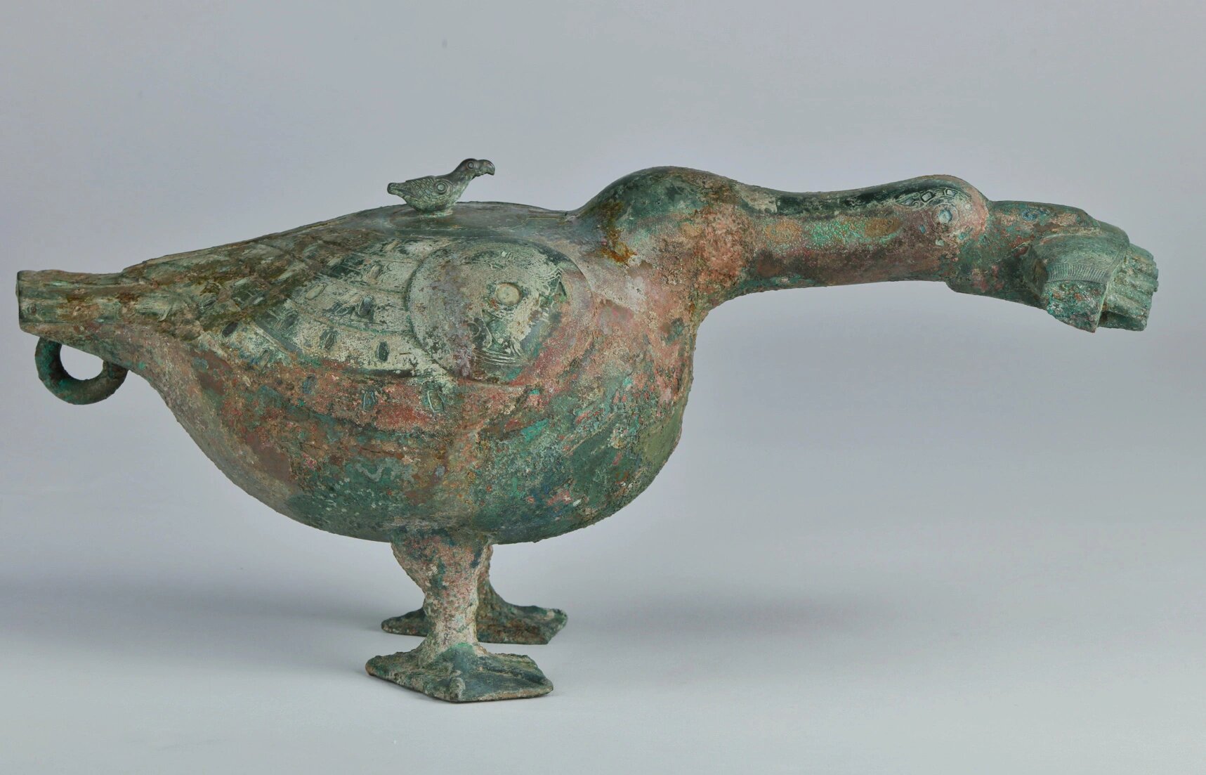 8cm 青铜 淄博市临淄区相家庄出土 山东省文物考古研究院 	 鸭形铜尊