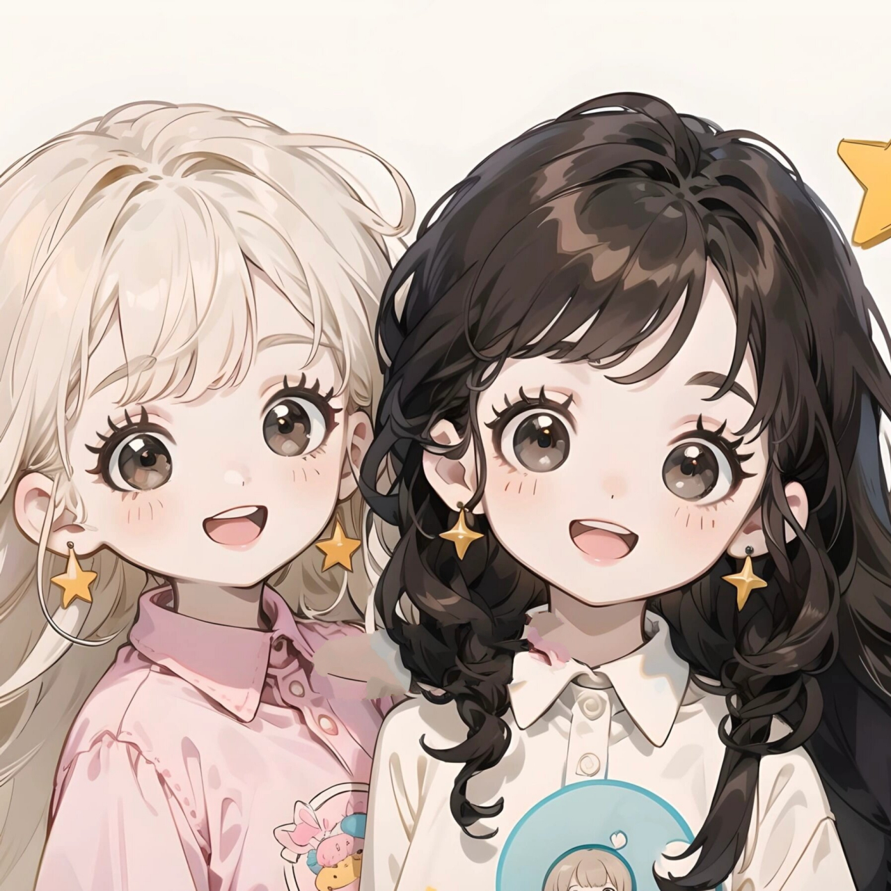 闺蜜头像系列之好姐妹          	 一个像夏天一个像秋天