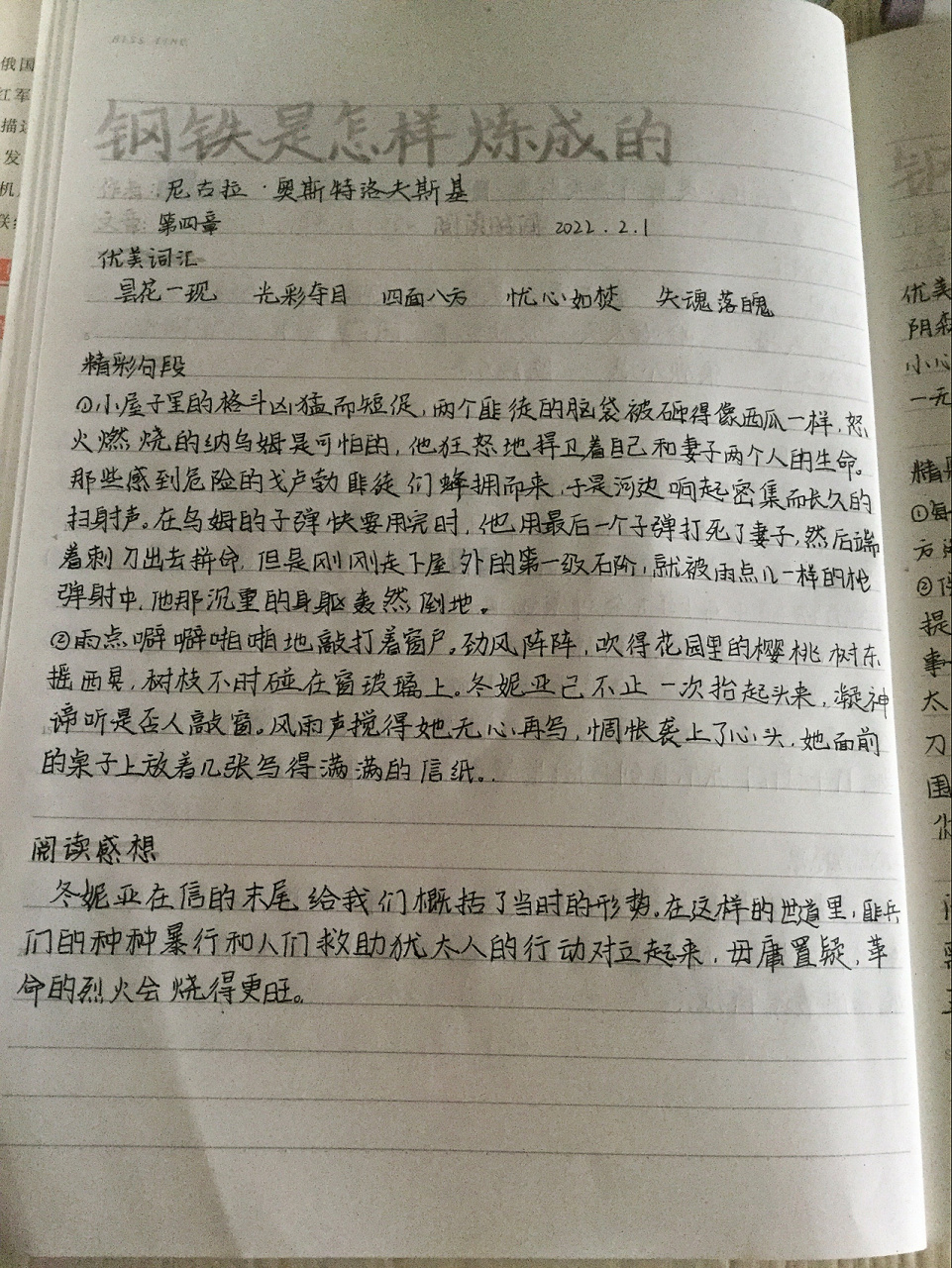 钢铁是怎样炼成的读书笔记3156641566 51566