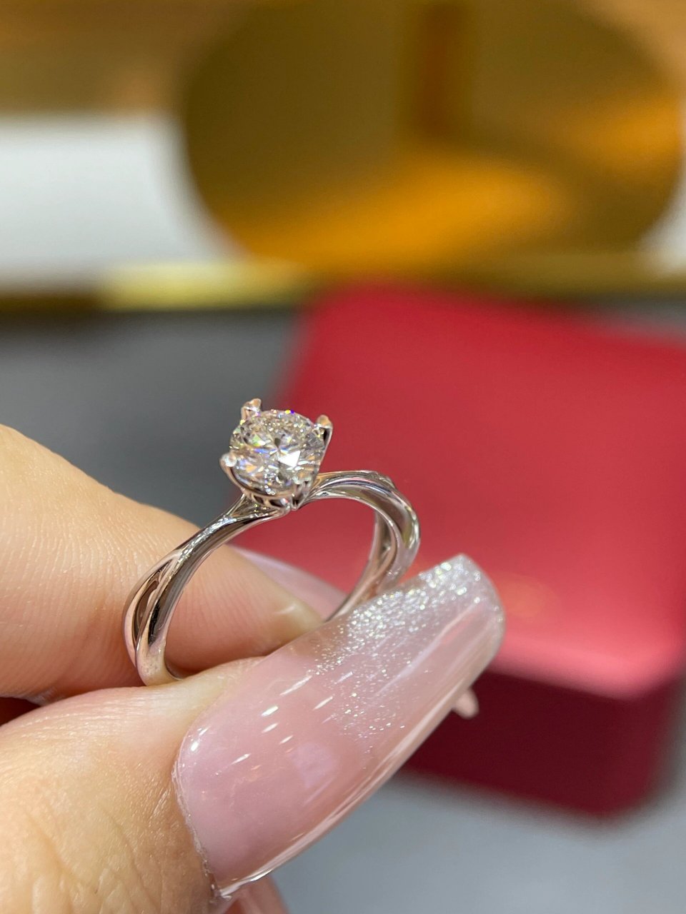 新收周大福50分钻戒957998带走90 周大福钻戒95 50分电子gia h