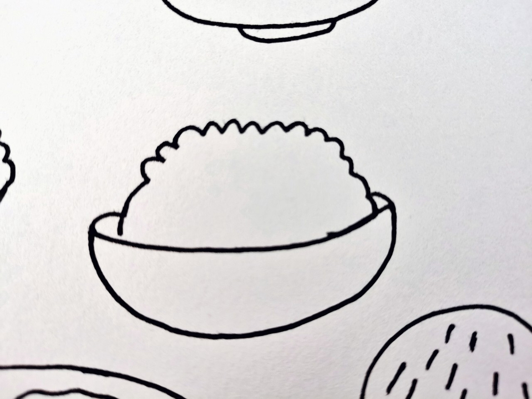 简笔画米饭 食物图片