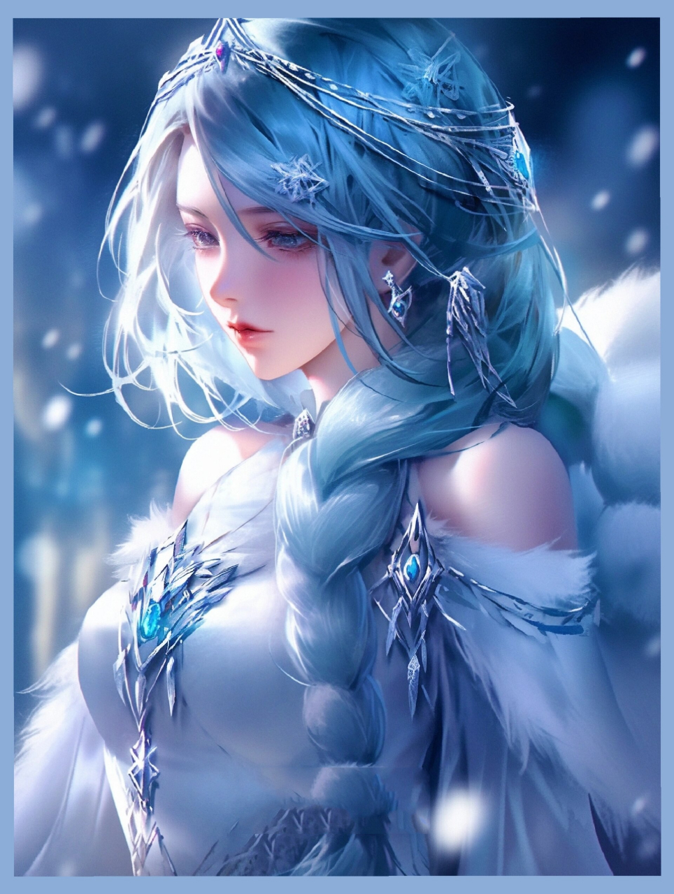 画画的日常# #虚拟艺术# #王昭君##搞的就是艺术# #每日壁纸# #冰雪