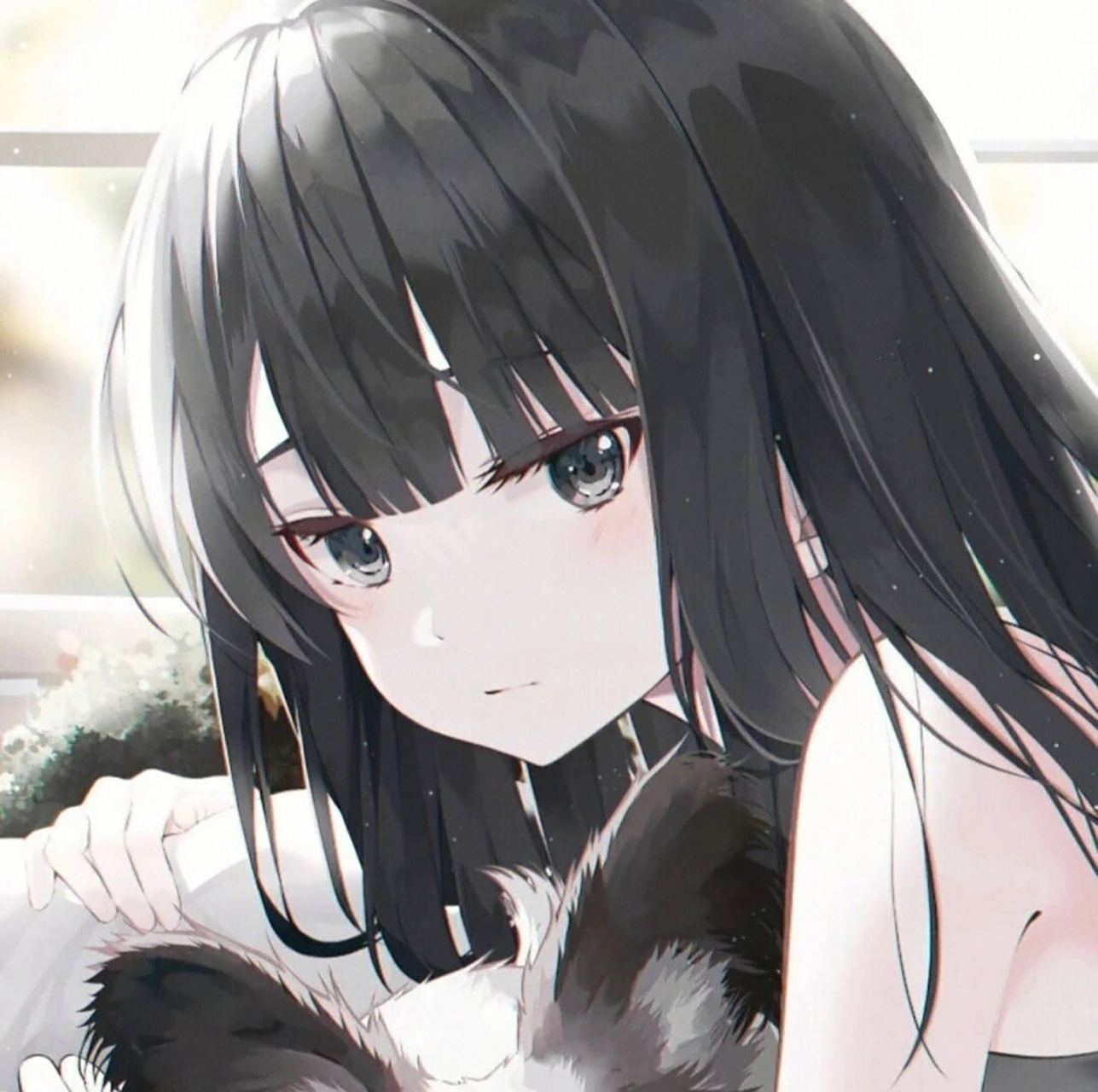 御姐霸气高冷黑色头像