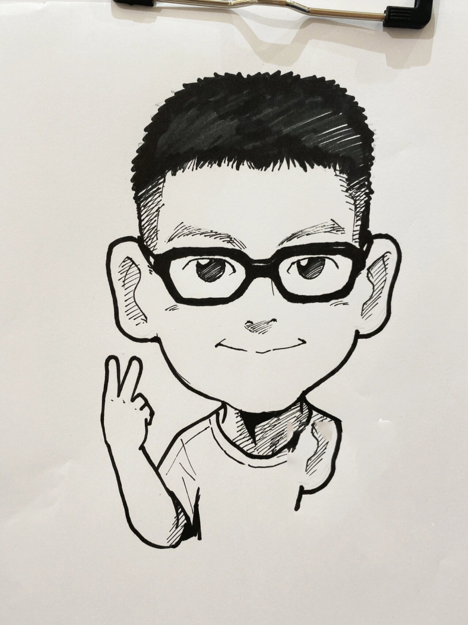 来画头像的小男孩比女孩子还多嗷 	 手绘头像|马克笔|涂鸦|速写|儿童