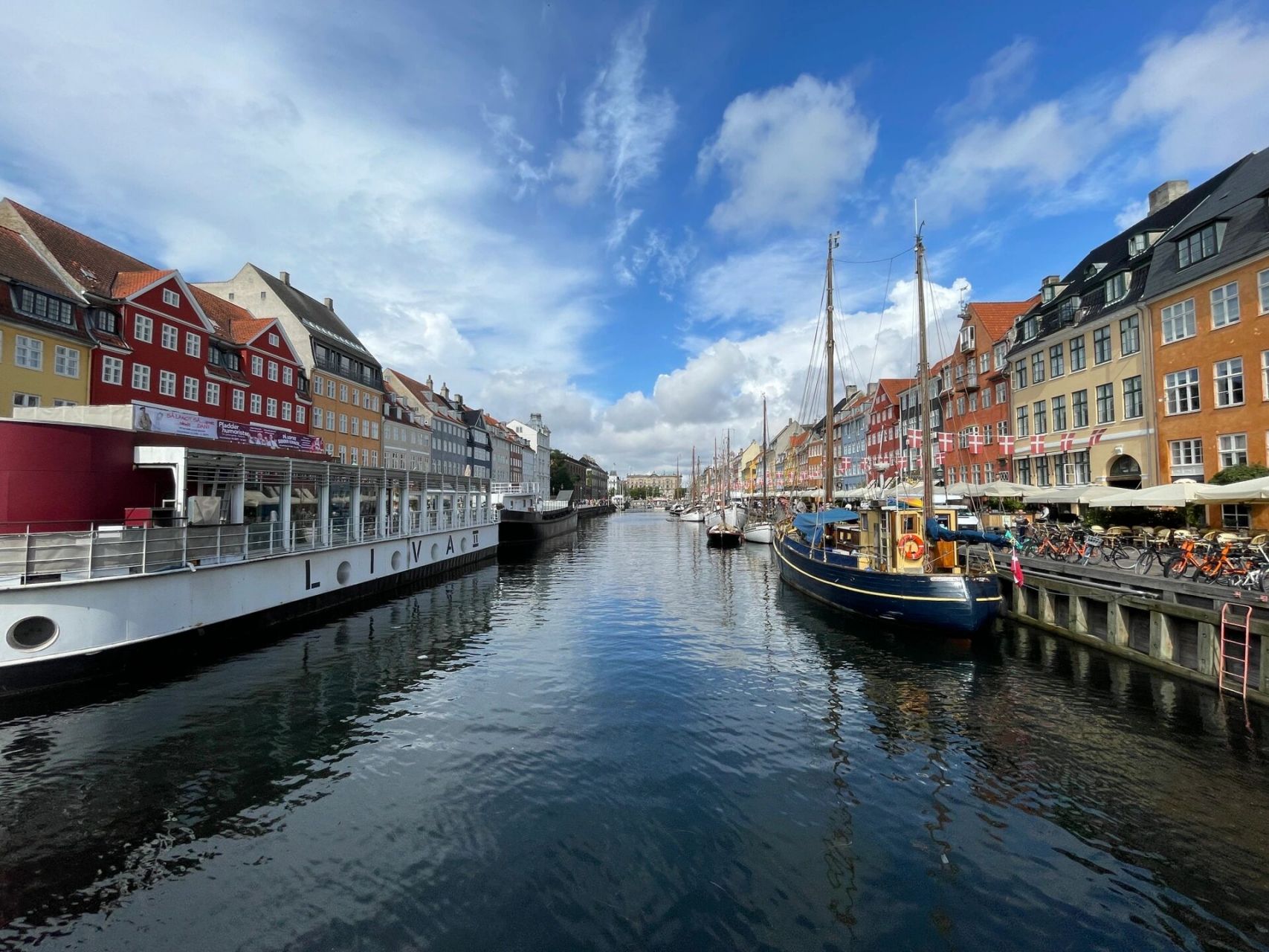 denmark 丹麦 9996 哥本哈根新港 新港nyhavn是夏天傍晚人们最