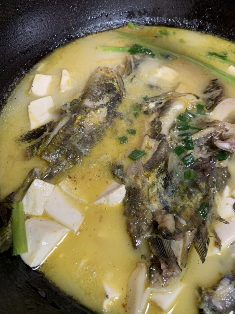 自己做饭的第n~ 天 今天分享黄骨鱼汤做法 黄骨鱼汤特别鲜美 今天给