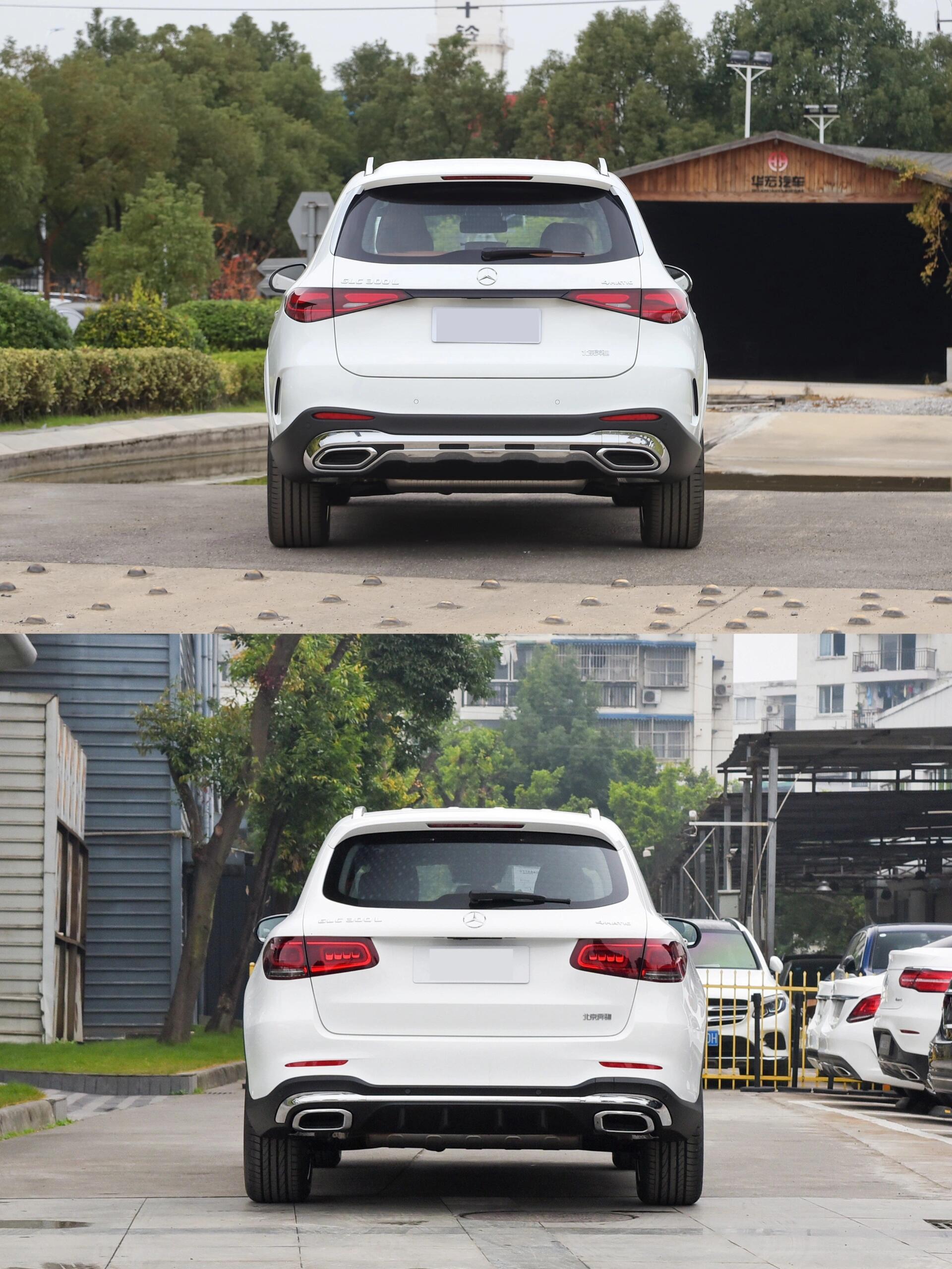 奔驰glc新老款对比 上图:2023款glc 300 l 4matic 豪华型 7座 下图