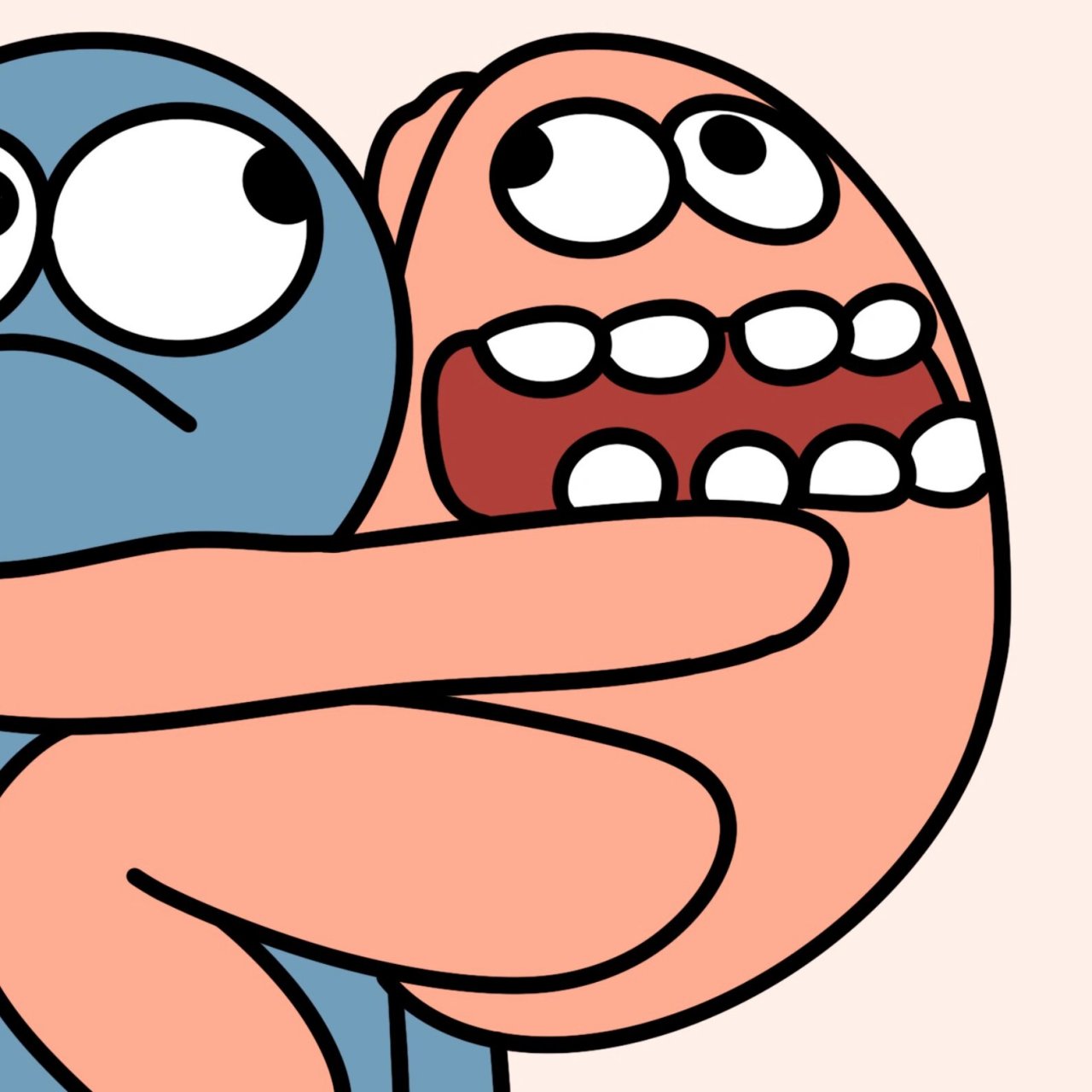 搞笑奇葩情侣头像 | 卡通头像 "粘人精,快下来" "就不!就不!" "哼!