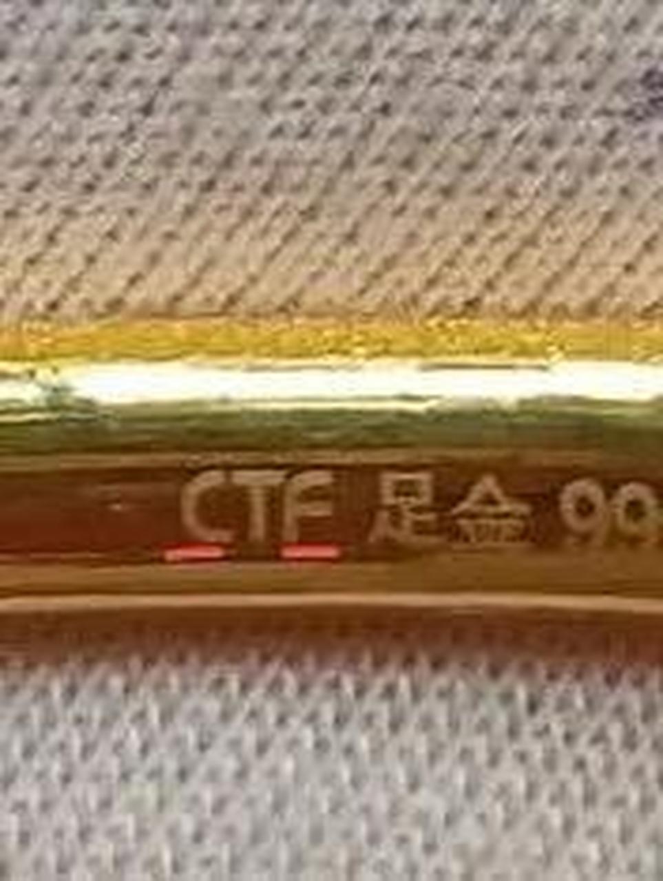 周大福ctf钢印,如何辩真假 做克减时 有很多小姐姐问我 如何看周大福